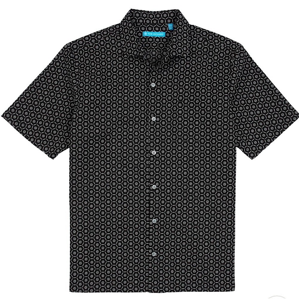 Tori Richard resort wear aloha shirt with a NYC vibe. Never worn, with tags.